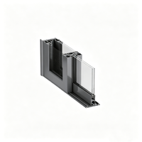 Porte coulissante commerciale en verre et aluminium sur mesure, vente en gros directe d'usine, étanche, double vitrage, porte coulissante résidentielle pour patio