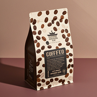 Custom Aluminiumfolie Zakje Mylar Zakken Vlakke Bodem Zakje Met Rits Koffie Verpakking 250G Proteïne Poeder Zakje Voor Supplement