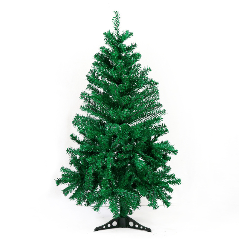 Árbol de Navidad verde de 1,2 metros (215T) con cuero de 7 cm de grosor