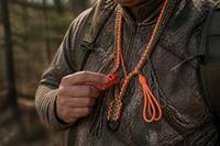 Lanière professionnelle en paracorde tressé pour le porte-couillon de canard, avec sangle confortable pour le cou et conception anti-emmêlement pour la chasse en extérieur