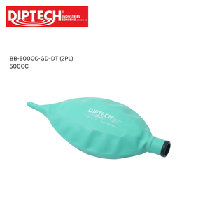 Sac respiratoire jetable vert à deux plis, sans latex, en néoprène, 500cc, taille nourrisson, raccord de 22mm, usine OEM - Product Image 1