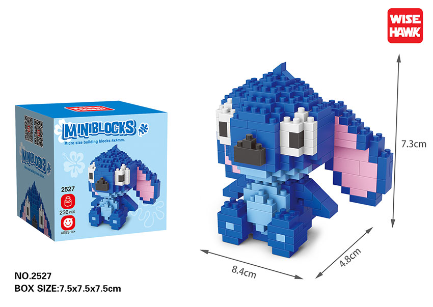 Colorful Cartoon Stitch Building Blocks Toy for Kids 5-7 Years