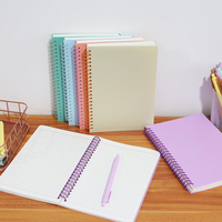 Design personnalisé d'usine OEM impression à la demande paquet de 5 Ins Style séparable étudiants bureau cahier à reliure spirale