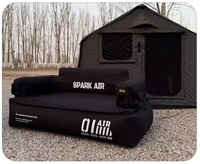 Canapé gonflable avec base à cordon de serrage |   Chaise longue de camping portable, résistante à l'usure pour une utilisation en intérieur et en extérieur