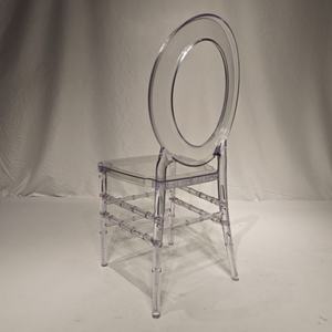 पूर्ण सर्कल बैक पारदर्शी ऐक्रेलिक चियावरी चेयर शादी होटल आउटडोर पार्टी के लिए - Product Image 3