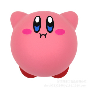 Pu Foam Kirby Stress Relief Toy Slow <b>Rebound</b> Decor Gift For Kids 2 To 4 Years Unisex - Product Image 1