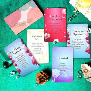 Tarjetas de Oráculo del Amor Personalizadas al por Mayor, 54 Cartas, Tarot de Relaciones, Guía de Llamadas Espirituales, Papel Portátil, OEM, ODM - Product Image 3