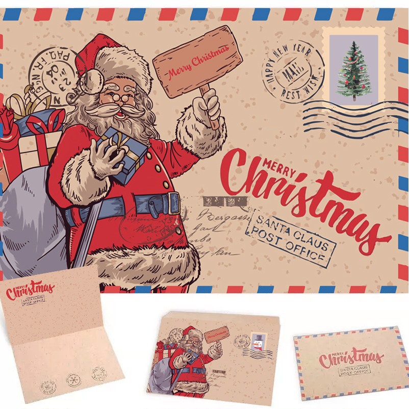 Backpack Old Man (Set 1 Greeting Card + 1 Card)