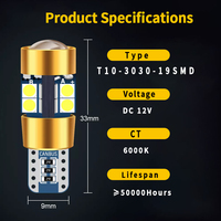 HOLY Decoding Breite Lampe T10 194 168 W5W 303019smd Hoch helle LED Innen leuchte Kofferraum leuchte Kennzeichen Lampe Auto