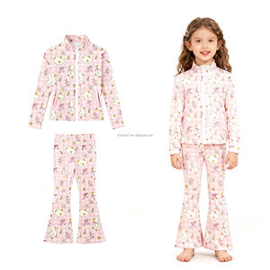 ملابس فتيات بالجملة مجموعة اليوجا واللياقة البدنية للأطفال ، صالة رياضية للفتيات الصغيرات ، تدريب اللياقة البدنية ، الرقص - Product Image 3