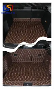 SENGAR Factory Customized Luxury Leather Auto Interior Trim Flooring Auto Rear Car Trunk Mat