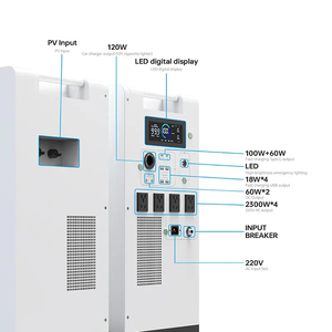 Sistema de Almacenamiento de Energía Solar Portátil Todo en Uno de 5kW, Batería de 300Ah 5kWh con MPPT de 5000W para Respaldo Doméstico - Product Image 5