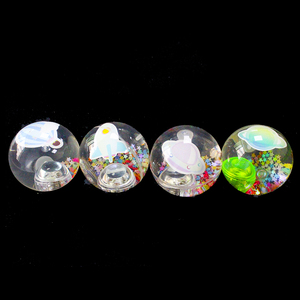 65Mm <span class=keywords><strong>LED</strong></span> Light Up Jumping <span class=keywords><strong>Ball</strong></span> Long Lanh Nước Bóng Nhấp Nháy Đàn Hồi Đầy Màu Sắc Bóng Với Thẻ PVC Bên Trong - Product Image 2