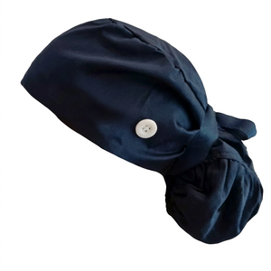 Casquette chirurgicale en coton à motifs colorés, nœud violet, unisexe, accessoire d'uniforme hospitalier, tissu tissé, détection d'aiguilles, sans couture - Product Image 6