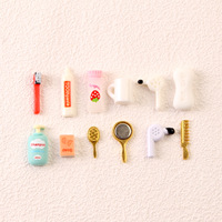 Miniatures en résine pour maison de poupée : accessoires de salle de bain et de toilettage faits main pour le bricolage