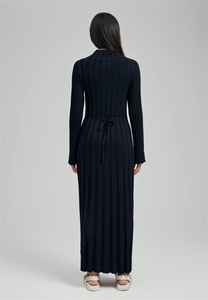 TW da donna abiti Midi a maniche lunghe con scollo a maniche lunghe primavera da donna alla moda maglioncini vestiti a <span class=keywords><strong>maglia</strong></span> a maniche svasate - Product Image 6