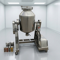 Mélangeur à tambour rotatif en acier inoxydable de qualité industrielle pour poudres aromatisantes et nutritives