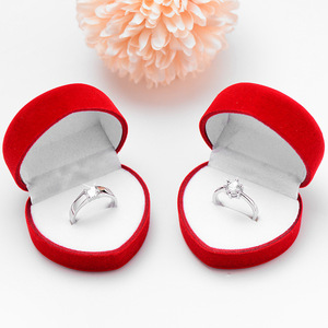 Wholesale Couple Wedding <strong>Rings</strong> Set Fashion Opening Adjustable <strong>Rings</strong> <strong>Men</strong> and Women Engagement Jewelry with <strong>Boxes</strong> - Product Image 1