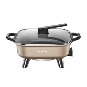 Olla Eléctrica Supor de 6.5L, Cuadrada, Color Champán Dorado, Multifuncional, con Doble Anillo de Calentamiento, Cocina Rápida, Sartén Eléctrica - Product Image 1