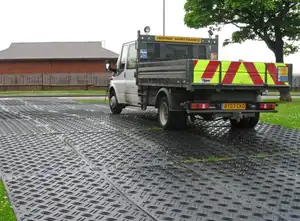 Tragbare Straßenmatten Bodenschutzmatten temporäre Konstruktion Hdpe Kunststoff-Straßenmatte