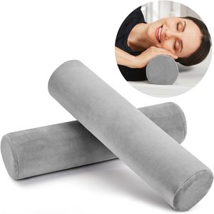2 Packs d'oreiller cervical en mousse à mémoire de forme <span class=keywords><strong>pour</strong></span> le sommeil au <span class=keywords><strong>lit</strong></span>, le soulagement des douleurs à deux jambes et au dos - Product Image 1