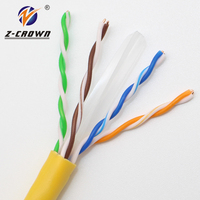 UTP unicom lan Hikvtsion 305m warna biru cat6 kabel komunikasi ethercon 50m berpelindung