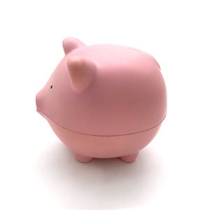 ลูกบอลบีบแก้เครียดรูปหมูสีชมพู พิมพ์โลโก้ได้ ของเล่นบีบแก้เครียดรูป<span class=keywords><strong>หมู</strong></span>การ์ตูน ของเล่นหมูสำหรับโฆษณาและโปรโมชั่น สำหรับผู้ใหญ่ - Product Image 1