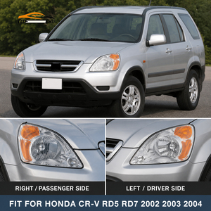 Faro Delantero para Automóvil, Piezas de Repuesto, Lámpara de Faro para <span class=keywords><strong>Honda</strong></span> <span class=keywords><strong>CRV</strong></span> CR-V RD5 RD7 <span class=keywords><strong>2002</strong></span> 2003 2004 33101-S9A-B01 33151-S9A-B01 - Product Image 1