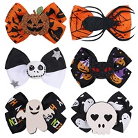 Pince à cheveux fantaisie noire en tissu style smoking, idéale pour Halloween, accessoire de fête, petit cadeau fait main pour enfants, style européen-américain