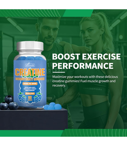 BIOCH EALTH Vegan Pectin Zuckerfreies Kreatin Mono hydrat Gummies Supplement Hersteller-Private Label Creatine Gummies 3000mg - Product Image 6