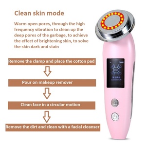 ผลิตภัณฑ์นวดหน้าเพื่อความงามแบบพกพาขนาดเล็กสำหรับใช้ในบ้าน ขายดี พร้อมด้วยการบำบัดด้วยแสงสีแดง - Product Image 6