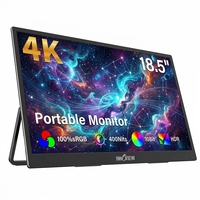 Écran externe pour ordinateur portable de 18,5 pouces, 3840x2160 4K UHD 60Hz USB C HDMI, pour Macbook, smartphone, tablette