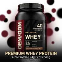 Protéine végétalienne OEM pour la croissance musculaire, haute teneur en protéines, saveur personnalisée, isolat de 2 lb pour la poudre de protéines de lactosérum pour adolescents