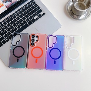 Custodia per Telefono in TPU Traslucido Colorato Sfumato Antiurto per <span class=keywords><strong>Samsung</strong></span> S26 <span class=keywords><strong>Ultra</strong></span> S25 S24 S23 <span class=keywords><strong>S22</strong></span> S21 <span class=keywords><strong>Cover</strong></span> Protettiva Magnetica - Product Image 3