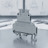 Bloc de bornes bipolaire UKK5 300V 32A 4mm en alliage de cuivre à connexion par vis, ignifuge UL94V0, pour applications automobiles et industrielles