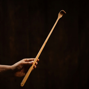 July 7th Bamboo Back Scratcher 42cm Natural Wood Relief Tool For Seniors Daily Necessities - Product Image 4