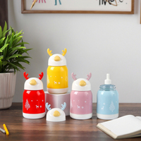 Vaso de Agua Creativo con Diseño de Conejito de Dibujos Animados, para Oficina, Negocios, 6 Grados, Vaso de Vidrio para Coche, Regalo, para Excursiones al Aire Libre