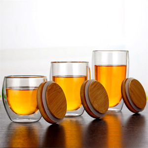 Gobelet en verre à Double paroi incassable, <span class=keywords><strong>2021</strong></span> pièces, avec couvercle, usine - Product Image 3