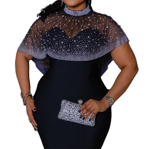 Nuevo Vestido Elegante Sin Mangas para Mujer con Capa de Lentejuelas, Vestidos de Noche de Moda - Product Image 5