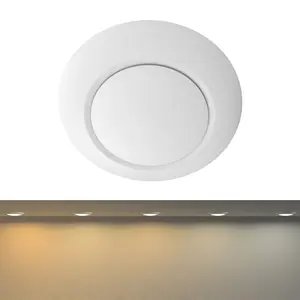 4 Inch LED Ceiling Disk Light Fixture Recessed 5000K Daylight 10W 650LM Dimmable Ceiling Light ETL Energy Star Listed