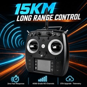 SIYI FT24 15KM Long Range <b>RC</b> Transmitter 4096 Channels 2.8 Inch Screen for <b>RC</b> <b>Drone</b> Plane Car Boat FPV Racing - Product Image 1