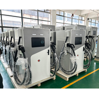SCU 180kW serbest duran DC hızlı şarj CCS1 CCS2 GB/T CHAdeMO elektrikli araç şarj istasyonu ile 10.4 inç dokunmatik ekran