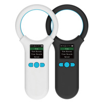 Lector de chips para mascotas W91 1.44 LCD, escáner encapsulado en vidrio, ABS, compatible con tarjetas FDX/EMID de baja frecuencia, 8 cm