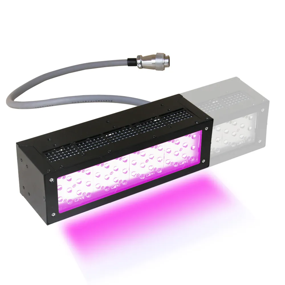 ระบบไฟบ่ม UV LED กําลังสูงแบบกําหนดเองกาวกาวหมึกเฟอร์นิเจอร์สีไม้โคมไฟบ่ม UV ระบายความร้อนด้วยอากาศ