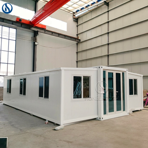 Mini Villa Urbana Pieghevole ed Espandibile, Casa Container Minimalista di Lusso con 2 Camere <span class=keywords><strong>e</strong></span> 1 Bagno, Casa Prefabbricata in Acciaio per <span class=keywords><strong>la</strong></span> <span class=keywords><strong>Vita</strong></span> in Città - Product Image 1