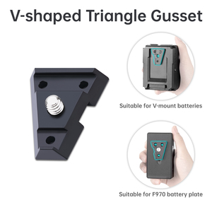 Haute qualité KC12 en alliage d'aluminium plaque de dégagement rapide bouton V support de batterie marque personnalisable moule privé supports pratiques - Product Image 5