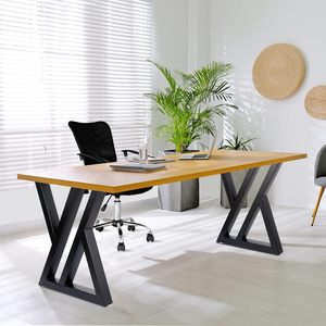 Pieds de table industriels modernes en métal, pieds de bureau, base en fonte, soudés, en <span class=keywords><strong>fer</strong></span> <span class=keywords><strong>forgé</strong></span>, pour table basse et banc - Product Image 3