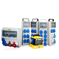 HY1805 boîte de jonction combinée électrique étanche pour chantier boîte de distribution d'alimentation temporaire portable en plastique avec prise
