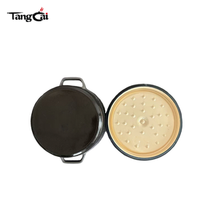 <span class=keywords><strong>Cocotte</strong></span> <span class=keywords><strong>en</strong></span> <span class=keywords><strong>fonte</strong></span> émaillée tendance 31 <span class=keywords><strong>cm</strong></span> 6QT, revêtement émaillé résistant aux éclats, avec couvercle, pour la cuisson des ragoûts et la cuisson du pain - Product Image 5
