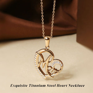 สร้อยคอจี้เพชรประดับทอง 14k 18k ชุบทองบนสแตนเลสสตีล 316L ดีไซน์สวยงาม ของขวัญวันแม่ สร้อยคอสำหรับคุณแม่ - Product Image 6